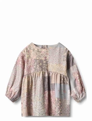 WHEAT Dress L/S Herdis - PATCHWORK FLOWERS - 86 – kuva 1/2