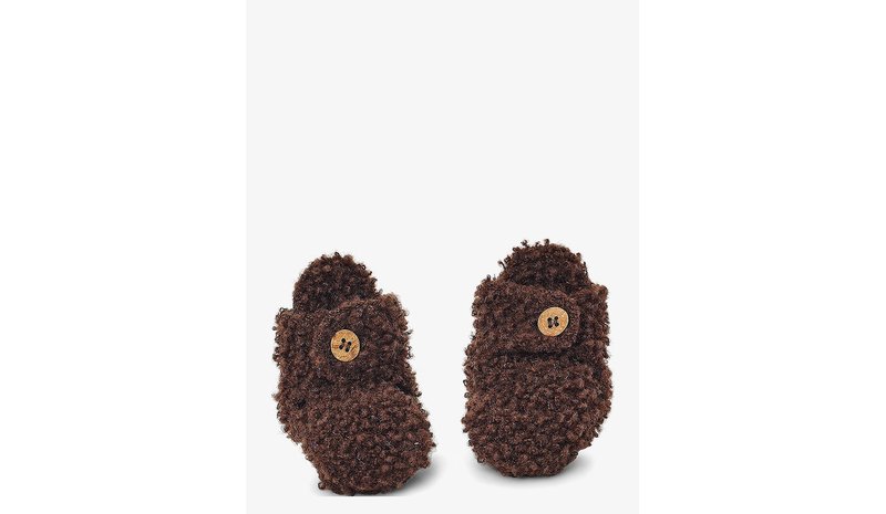 SMALLSTUFF Booties Bouclé Merino Wool - BROWN - 92-98 – kuva 1/2