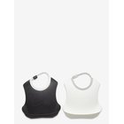 TWISTSHAKE Twistshake 2X Bib 4+M Black White - BLACK/WHITE - One Size