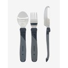 TWISTSHAKE Twistshake Learn Cutlery Stainless Steel 12+M Black - BLACK - One Size