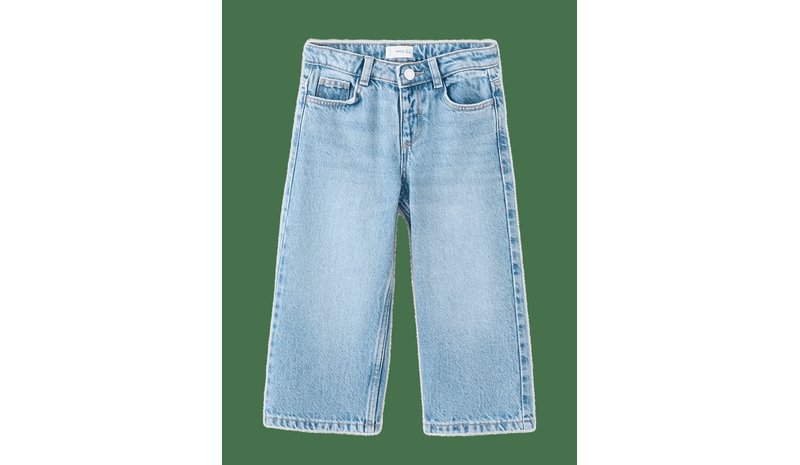 MANGO Wide Leg Long Jeans - OPEN BLUE - 98 – kuva 1/2