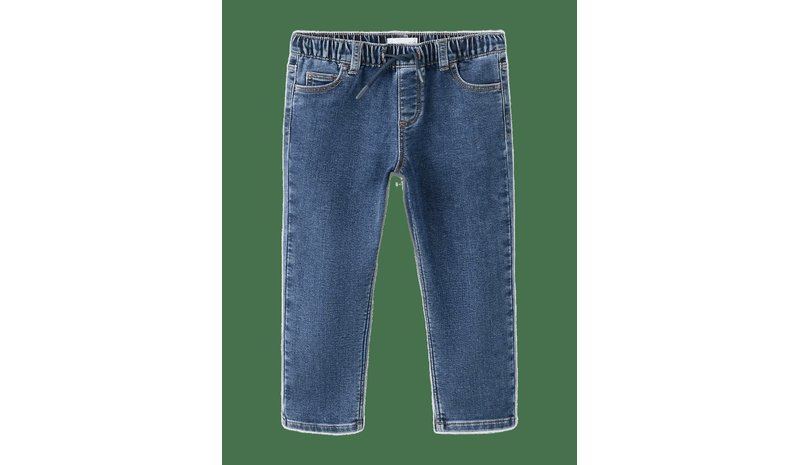 MANGO Slim Fit Jeans With Cord Drawstring - OPEN BLUE - 80