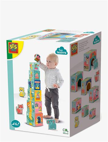 SES CREATIVE Nesting Cubes - Animal Figures - MULTI - One Size