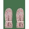 CELAVI Padded Pu-Mittens W.fleece - SHADOW GRAY - 4-6Y – kuva 1