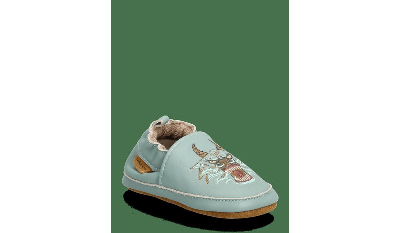 MIKK-LINE Leather Slipper - 3D - GREEN BAY - 24/36M – kuva 1/2