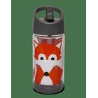 3 SPROUTS Water Bottle - GRAY - FOX - 6.35X6.35X18 cm