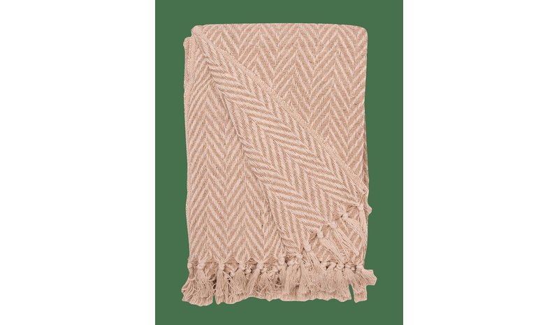 AU MAISON Throw - BEIGE/NATURAL - 130X180 cm – kuva 1/2