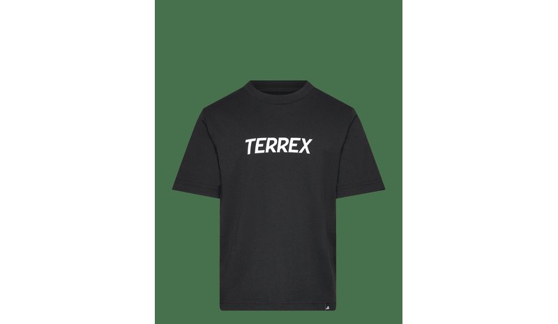 ADIDAS TERREX K Mt Logo Tee - BLACK - 152 – kuva 1/2