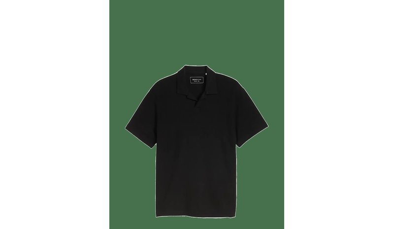 TOM TAILOR Relaxed Structured Polo - BLACK - L – kuva 1/2