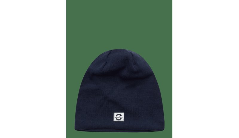 MIKK-LINE Wool Hat - Solid - BLUE NIGHTS - 122/128 – kuva 1/2