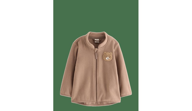 LINDEX Jacket In Microfleece - LIGHT DUSTY BROWN - 80 – kuva 1/2
