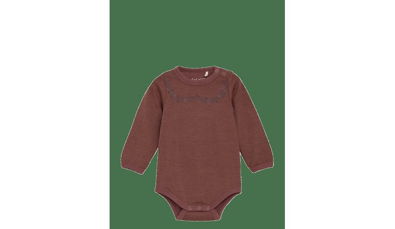 CELAVI Body Ls, Solid W. Print - MARRON - 100 – kuva 1/2