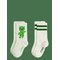 MINI RODINI Alien 2-Pack Socks - OFF-WHITE - 24/27 – kuva 1