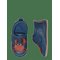 MELTON Crabbie Leather Slippers - BLUE SHADOW - 16/19 – kuva 1