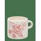 ANNA + NINA Whimsical Rose Mug - RED - 35.5 CL – kuva 1
