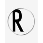 DESIGN LETTERS Porcelain Plate A-Z - WHITE - Ø 20 cm