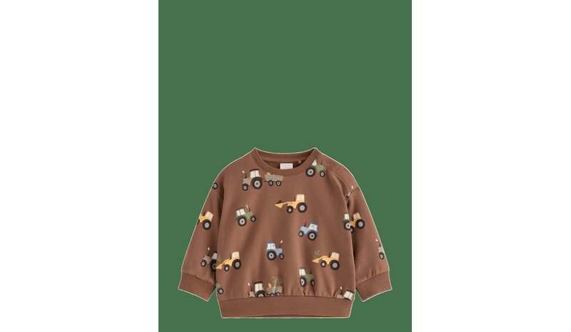LINDEX Sweatshirt With Brushed Inside - BROWN - 92