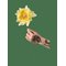 STUDIO ABOUT Paper Flower - YELLOW - One Size – kuva 1