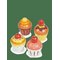 MENTARI Teatime Cupcakes 4 Pcs - MULTI - One Size – kuva 1