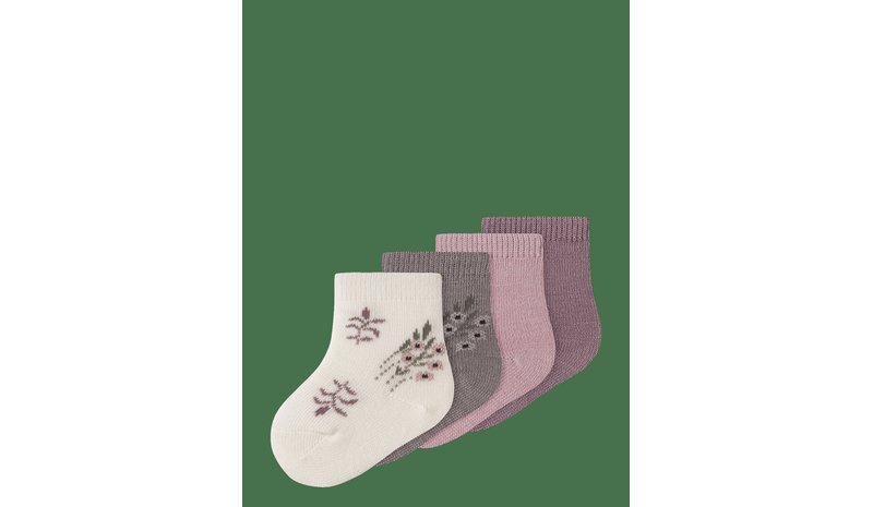 NAME IT Nbfwak Wo/Bl 4P Sock - TOADSTOOL - 62-68 – kuva 1/2