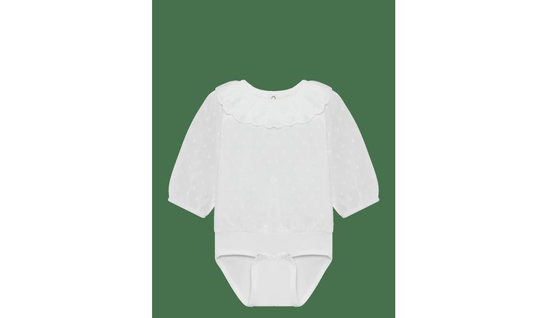 MINYMO Body Ls W. Lining - BRIGHT WHITE - 80 – kuva 1/2