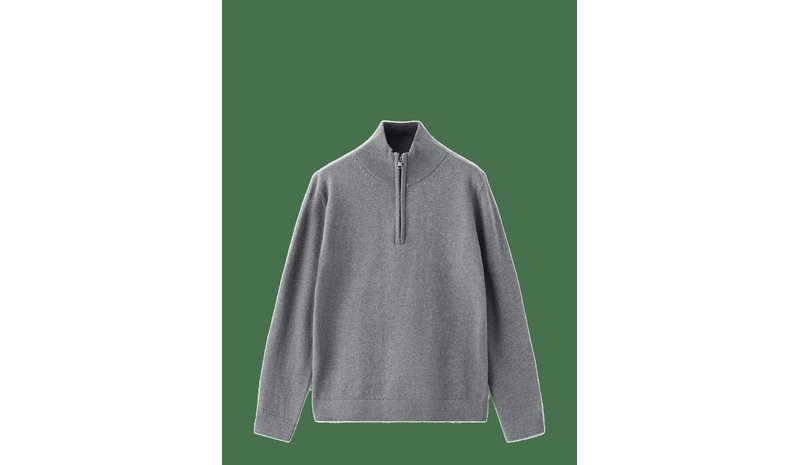 MANGO Knitted Sweater With Perkins Neck - MEDIUM GREY - 152 – kuva 1/2