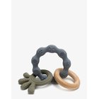 MAGNI TOYS Teether Bracelet, Squid And Wood Appendix. Green, Lfbg Approved - GREEN - One Size""
