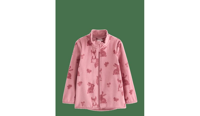 LINDEX Jacket In Microfleece - DARK DUSTY PINK - 128 – kuva 1/2