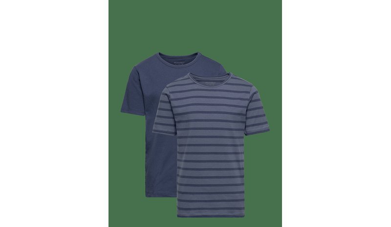 MINYMO Basic 32 -T-Shirt Ss (2-Pack) - NEW NAVY - 152 – kuva 1/2
