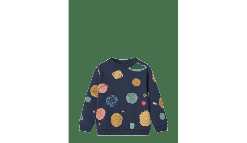 LIEWOOD Thora Printed Sweatshirt - UNIVERSE / CLASSIC NAVY - 62/68 – kuva 1/2
