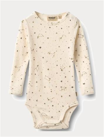WHEAT Wool Body L/S Lucca - EGGSHELL STARS - 92 – kuva 1/2