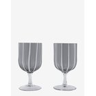 OYOY LIVING DESIGN Mizu Wine Glass - Pack Of 2 - GREY - 35 CL