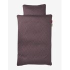 DONE BY DEER Bedlinen Baby, Se Balloon - DARK POWDER - 70X80 cm;28X35 cm