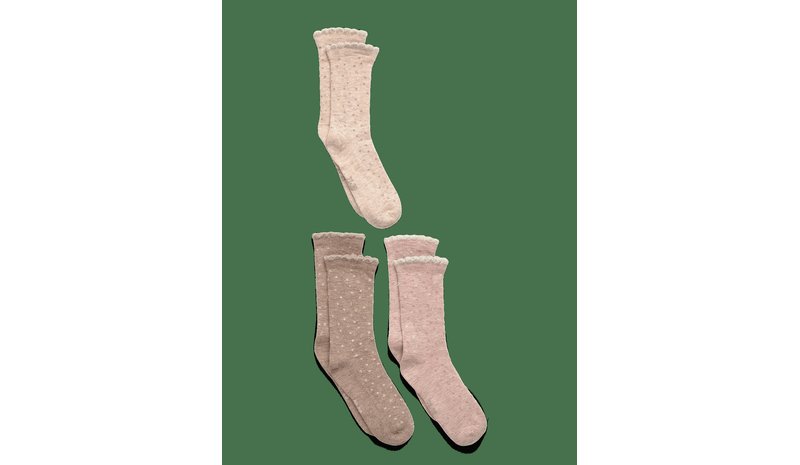 MINYMO Wool Socks 3-Pack - BURNISHED LILAC - 35\38 – kuva 1/2