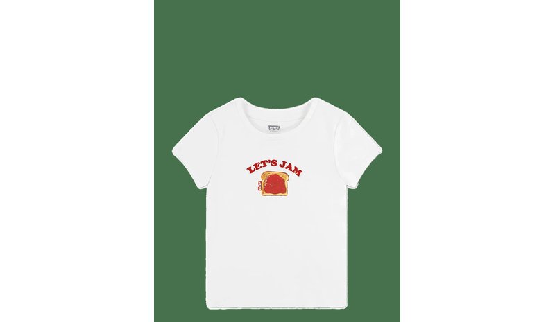 LEVI'S Levi's® Ribbed Jam Tee - BRIGHT WHITE - 158 – kuva 1/2