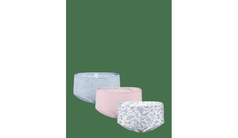 LINDEX Brief Hipster 3P Fleur Bleue - LIGHT BLUE - 146/152 – kuva 1/2