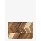AIDA Tapasboard Herringbone Pattern, Acacia Wood Size 27X18X1,5 Cm. - NATURAL - One Size