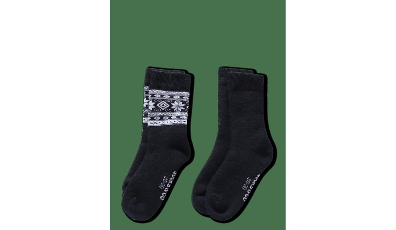 ALPACASOCKS&CO Winter Alpaca Kids 2-Pack - MARINO SUPERBIANCO/MARINO SOLID - 37-39 – kuva 1/2