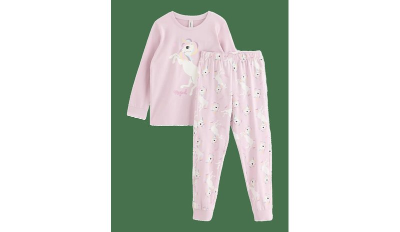 LINDEX Pyjama Set - DUSTY PINK - 110/116 – kuva 1/2