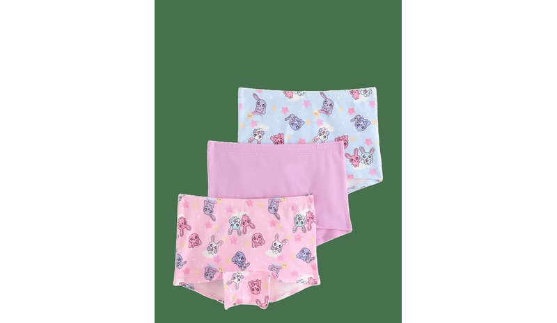 LINDEX 3-Pack Boxer Briefs - LIGHT PINK - 122/128 – kuva 1/4