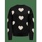 KIDS ONLY Kognaja L/S Flower Pullover Knt - BLACK - 122-128 – kuva 1