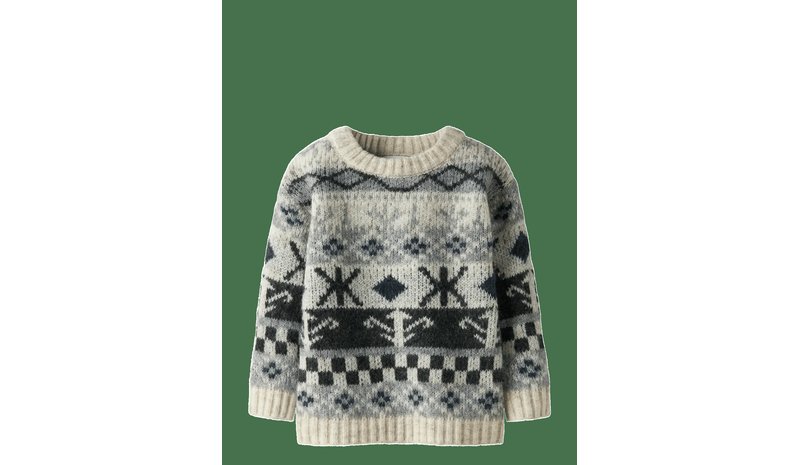 NAME IT Nmmoddur Ls Knit - CLOUD DANCER - 104 – kuva 1/2