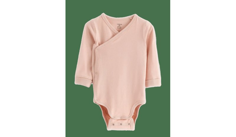 LINDEX Wrap Bodysuit - LIGHT DUSTY PINK - 68 – kuva 1/2
