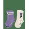 MINI RODINI Viola Stripe 2-Pack Socks - MULTI - 16/19 – kuva 1