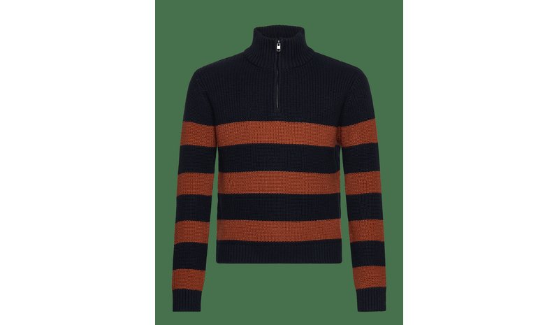 MANGO Knitted Sweater With Perkins Neck - MEDIUM ORANGE - 9-10 – kuva 1/2