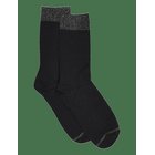 MP DENMARK Erina Wool Rib Socks - BLACK - 40/42