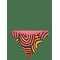 O'NEILL Skye Bikini Bottom - ORANGE RAINBOW STRIPE - 36 – kuva 1