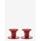 KUNSTINDUSTRIEN The Bell Candlestick - 2 Pack - RED - One Size – kuva 1
