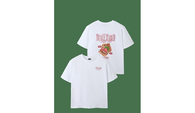 LMTD Nlntaffle Ss L Top - BRIGHT WHITE - 134-140 – kuva 1/2