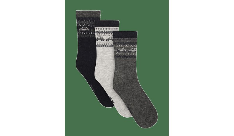 MINYMO Wool Socks 3-Pack - NAVY - 35\38 – kuva 1/2